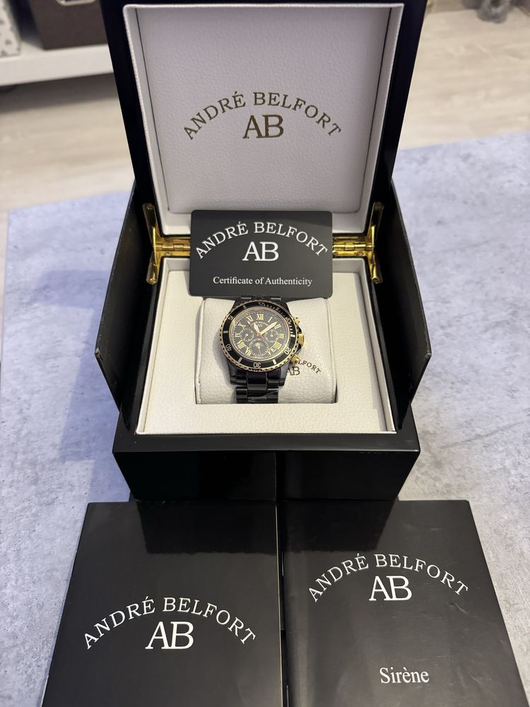 Ceas automatic ANDRÉ BELFORT Sirene Gold Black