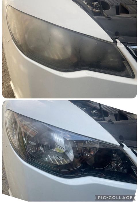 Polish faruri cu polimer  •polimerizare• Polimer faruri/reconditionare