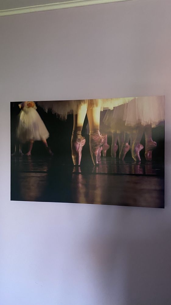 Set 4 tablouri mari canvas / pe panza  - balerina / balerine