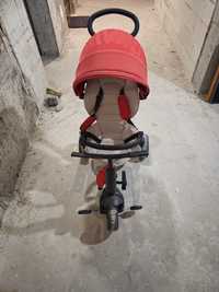 Tricicleta multifunctionala pentru copii Alto, +10 luni, Rosu, Coccoll
