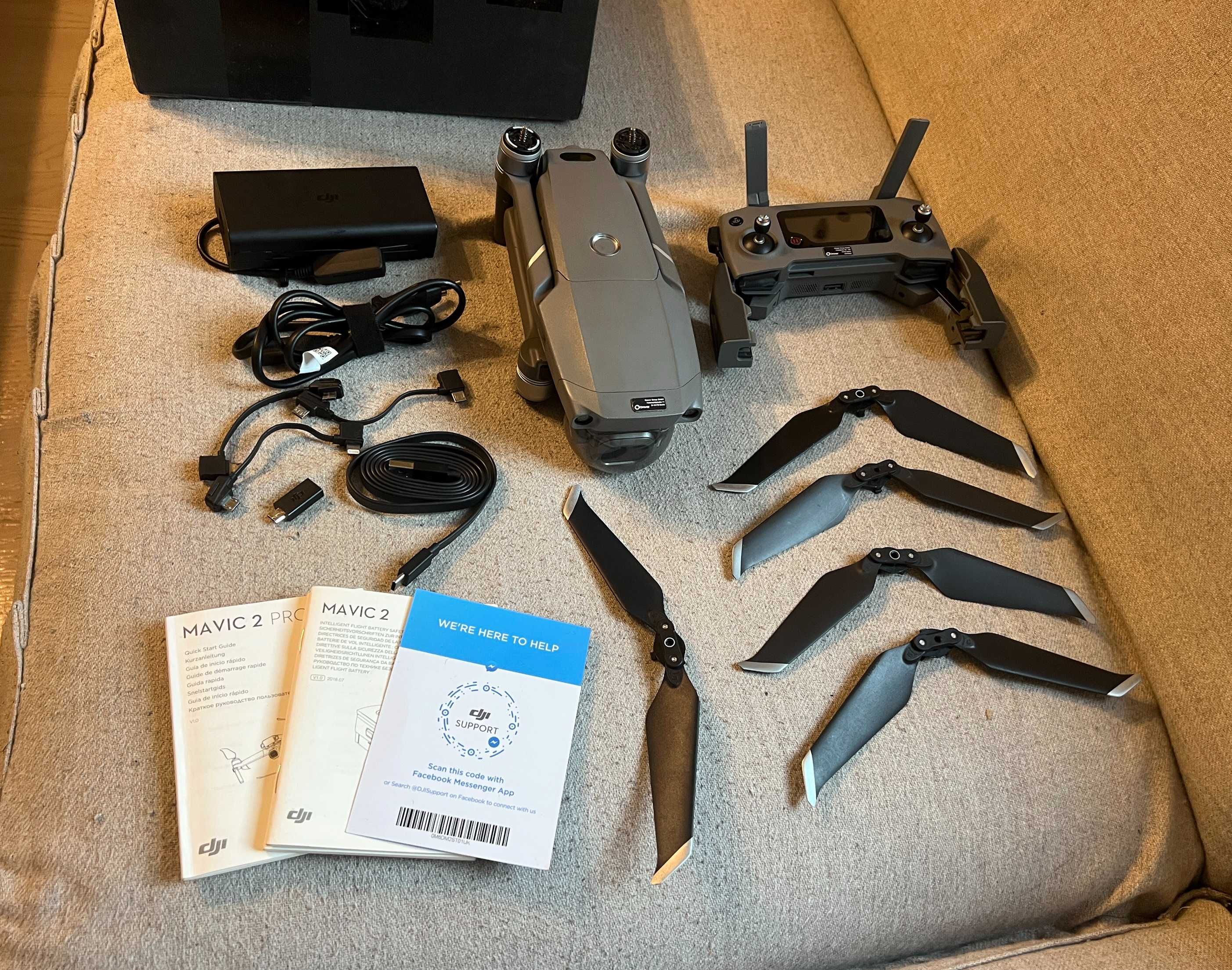 Drona DJI Mavic 2 Pro 4K - stare foarte buna - cutie - 2 baterii