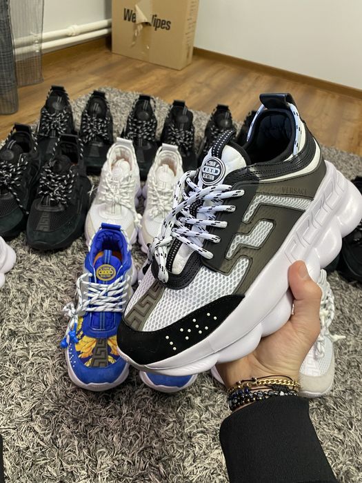 Versace Chain Reaction Albi Negrii 41 42 43  CALITATE PREMIUM