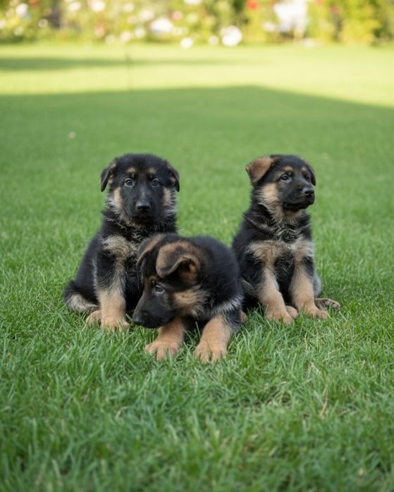Шенки чистокровной немецкой овчарки