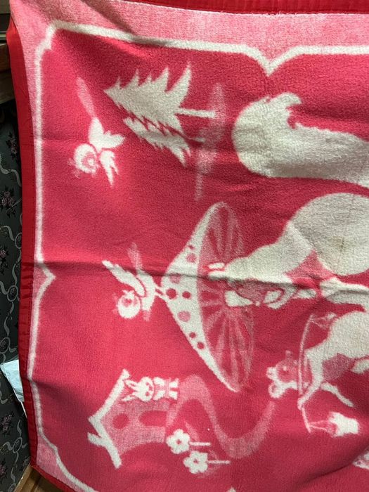 Детское советское шерстяное одеяло