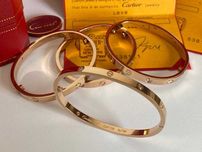 Brățară Cartier LOVE 17 Aur Roz 18K Slim cu diamante