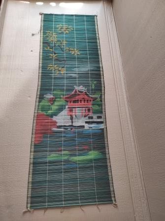 Панно из бамбуковой соломки (Вьетнам - советская эпоха)
