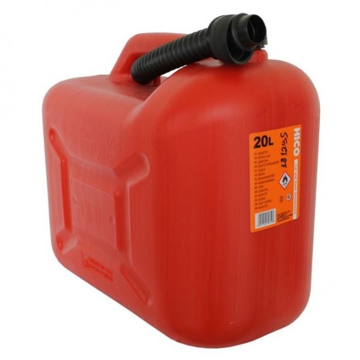 Пластмасова туба за гориво с накрайник  - 20L