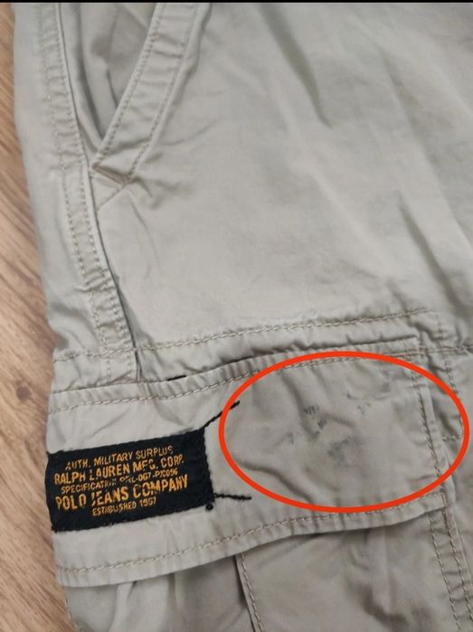 Pantaloni scurți cargo military Ralph Lauren Polo Jeans Co mărimea 36