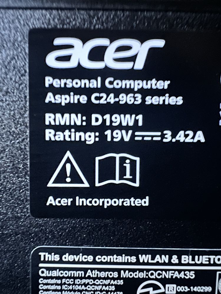 Моноблок Acer aspire C24