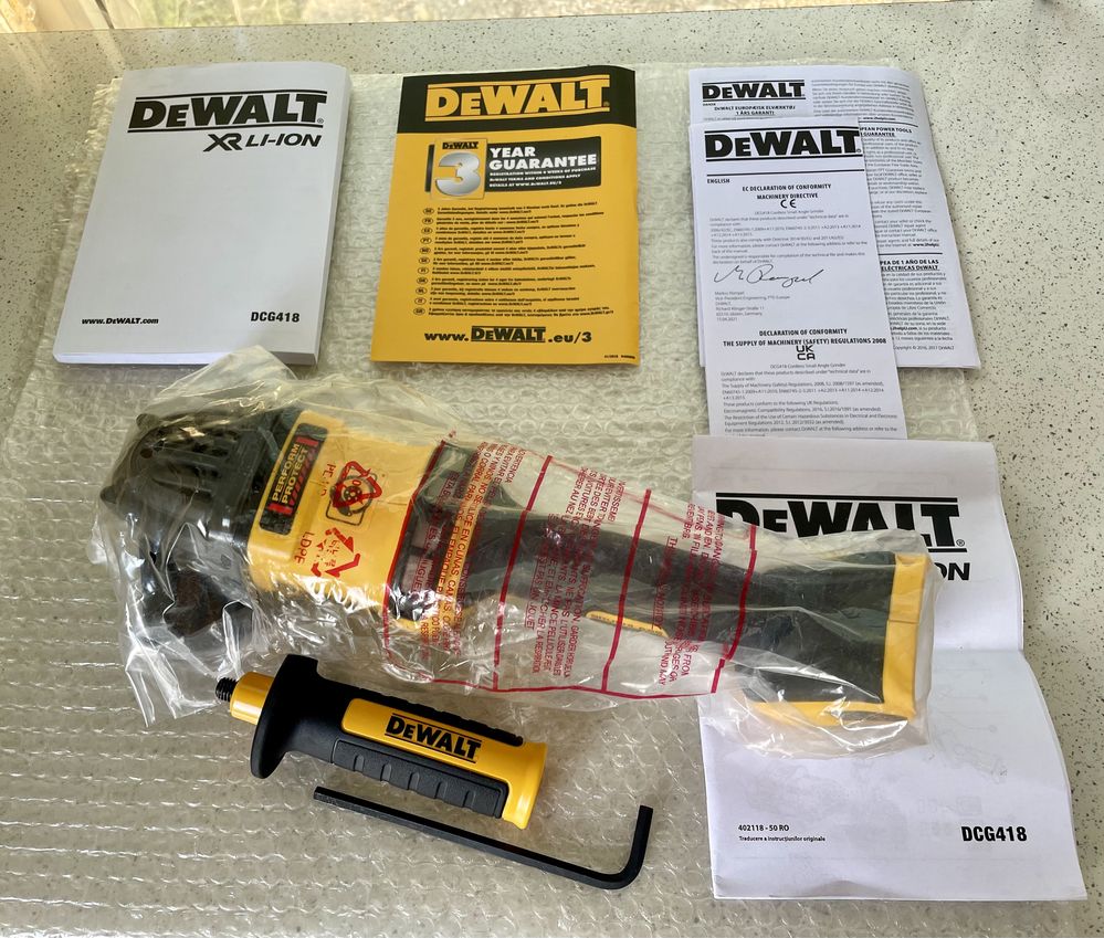 DeWALT DCG 418 XR. Polizor / Flex. FLEXVOLT 54V. Original Nou !