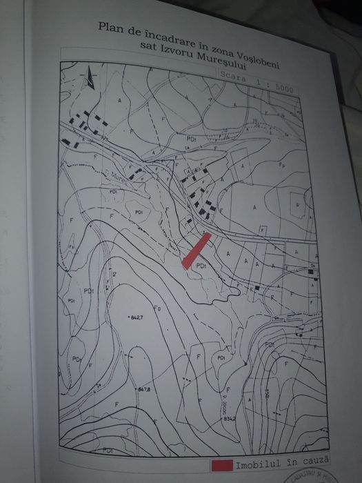 Vând teren Izvorul Mureșului 2000mp