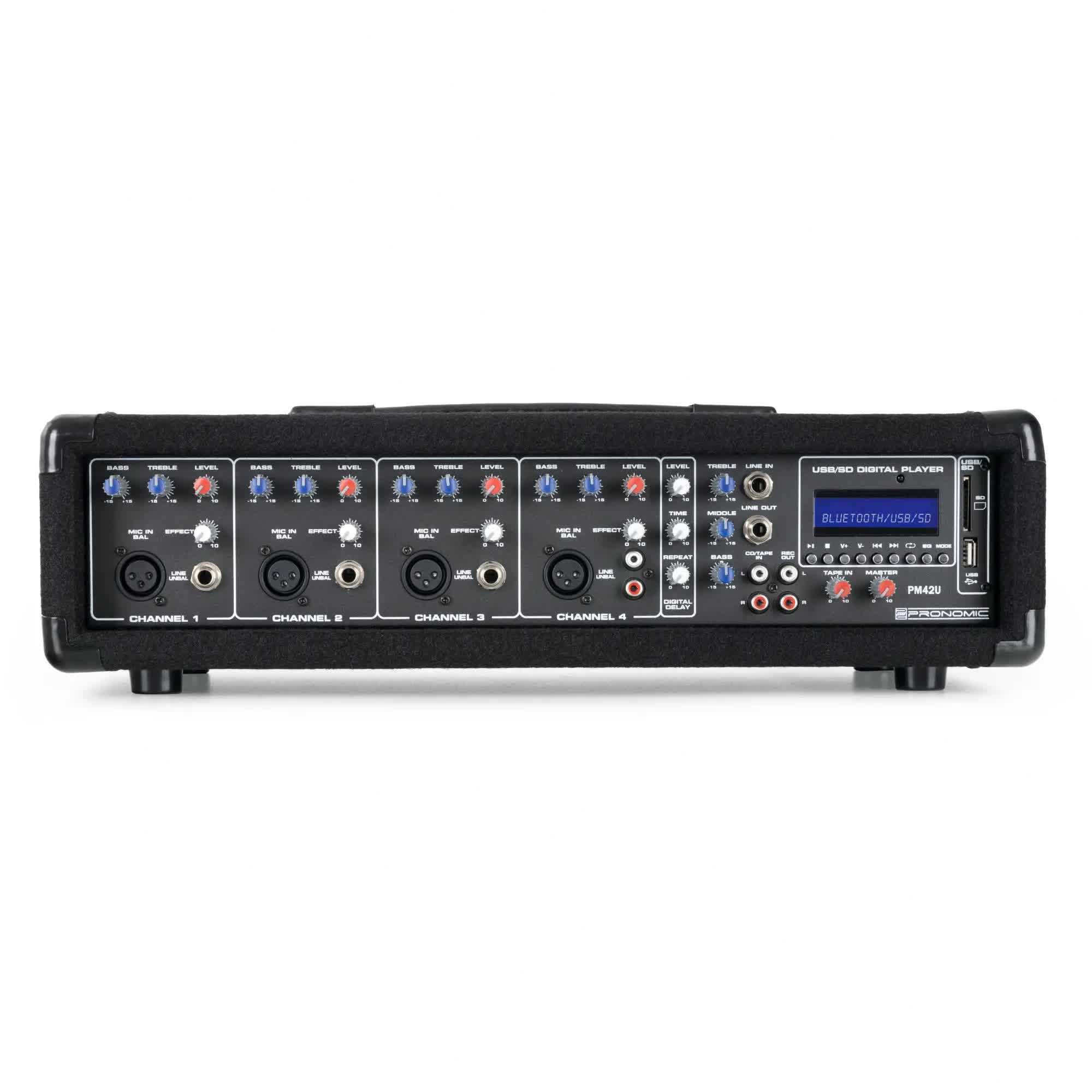 Set Mixer Amplificat Pronomic PM-42 + boxe McGrey Festival15