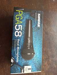 Продавам динамичен вокален микрофон SHURE PGA58-XLR-E