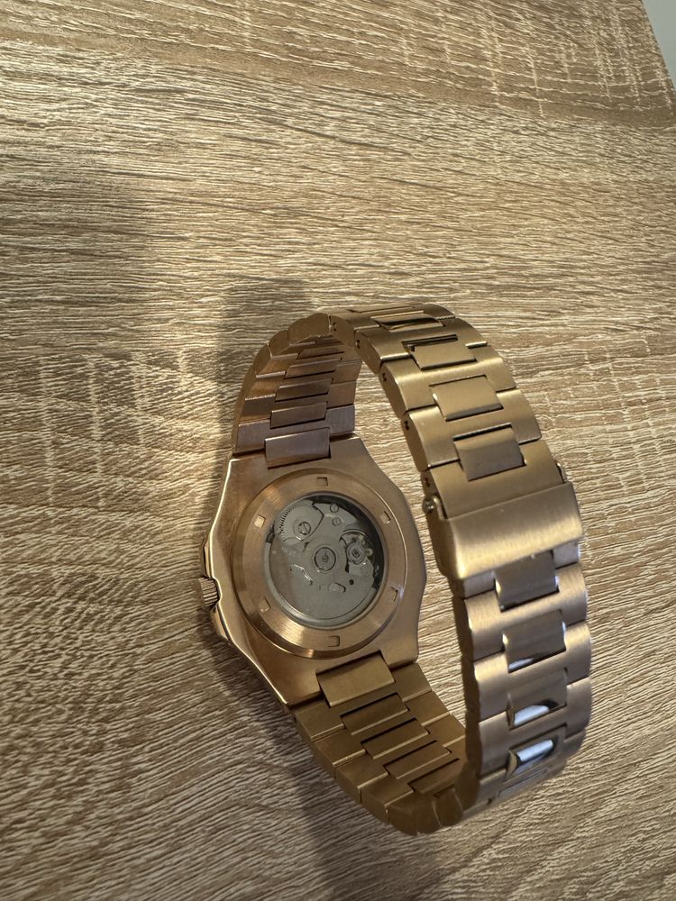 Часовни Сейко мод/seiko mod patek philip модел розово злато/ rose gold