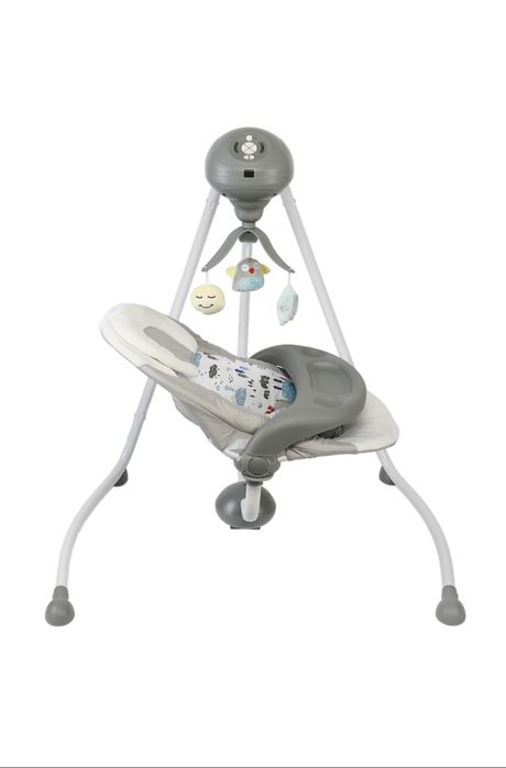 Leagan electric Wunderkid Side, cu conectare la priza, Gri