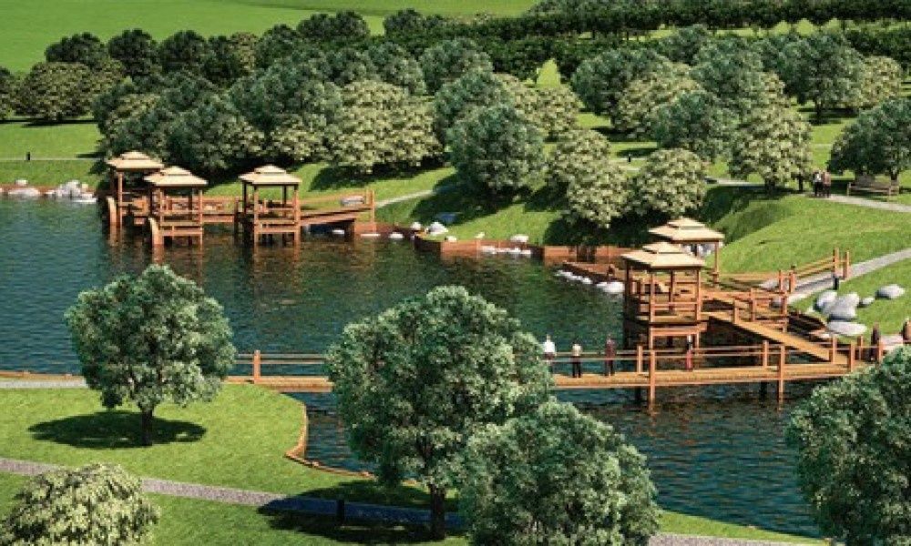 4 гектара вдоль реки на Ташморе.