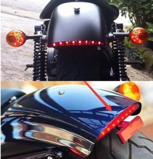 Stop led moto 12v universal frana chopper custom bobber atv