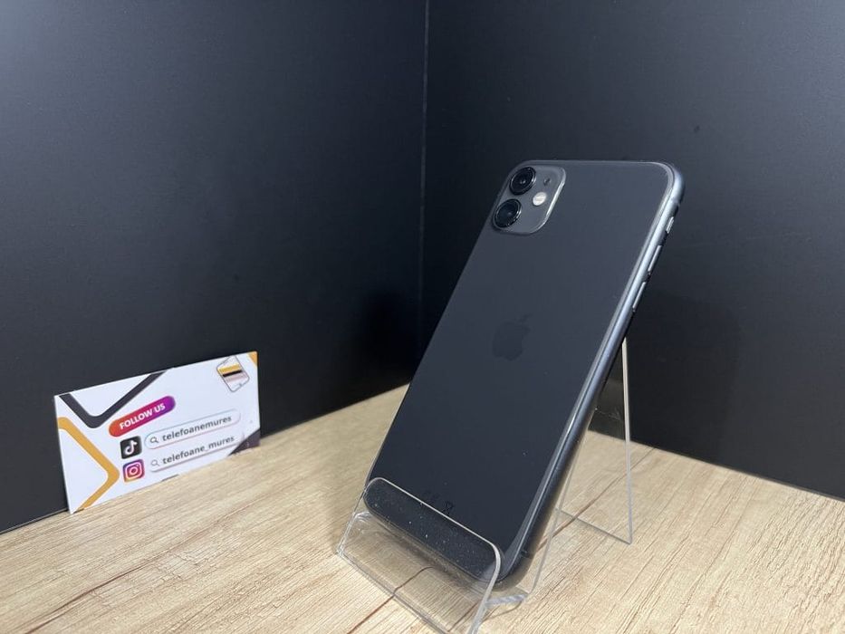 iPhone 11 128Gb Black Second-Hand Satisfăcător 3 ani garanție, Telefoa