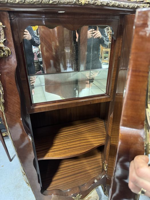 Bar Louis XV - pictură manuală, ornamente bronz, blat de marmură