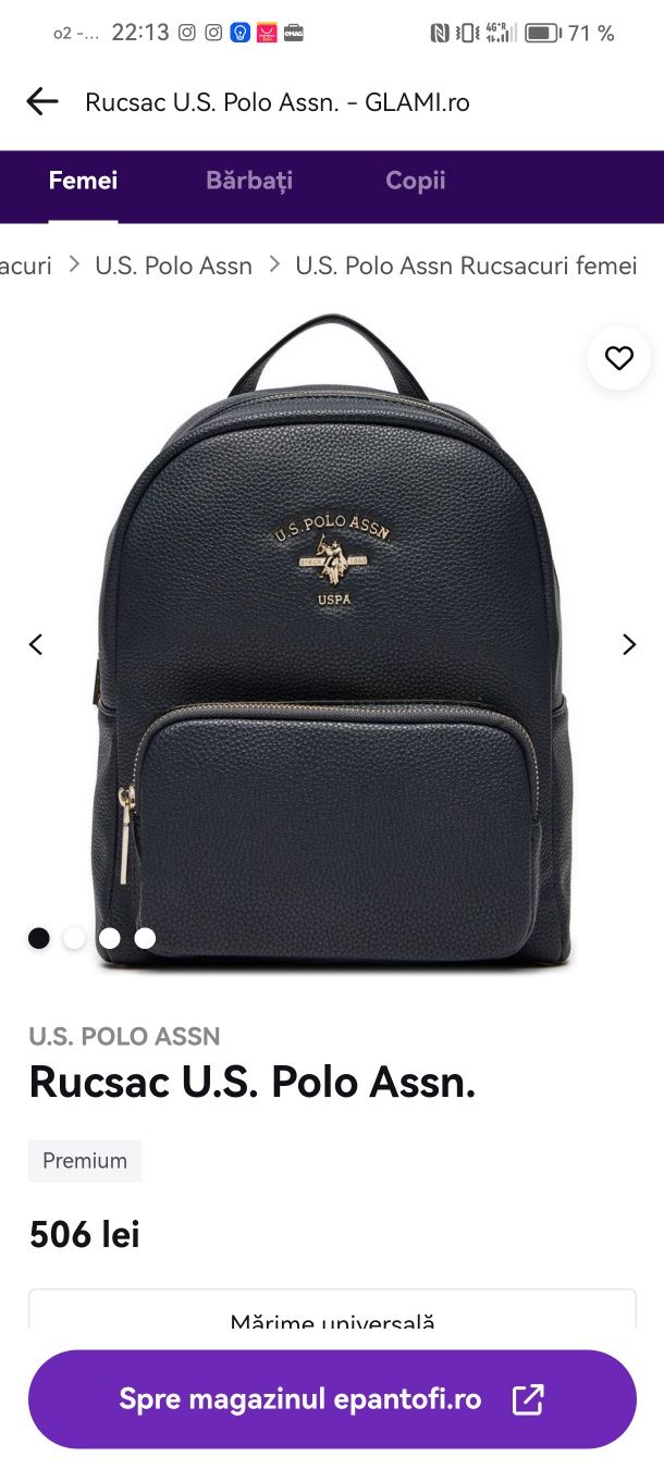 Rucsac nou U. S Polo ASSN