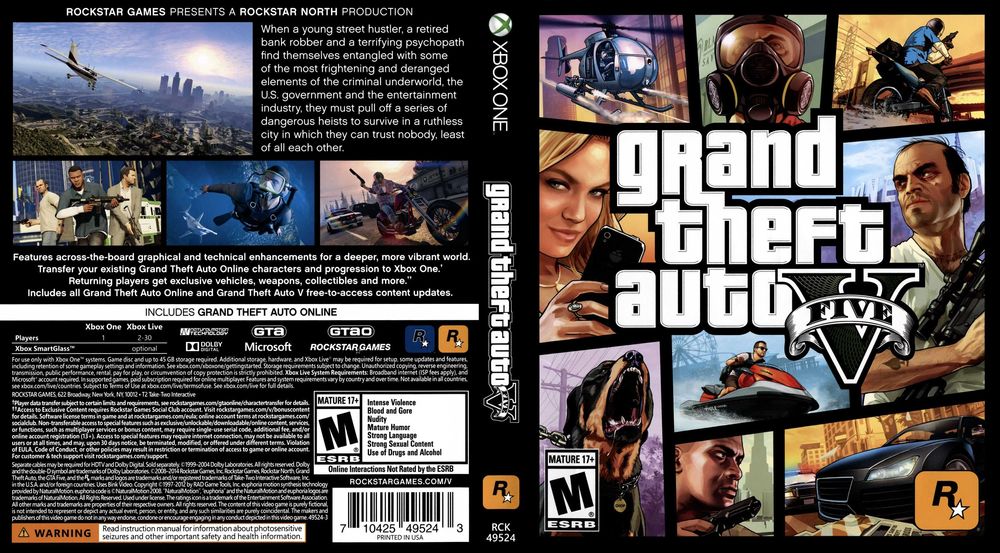 Grand Theft Auto V за Xbox Series S, X, One игра GTA 5 с мултиплейър