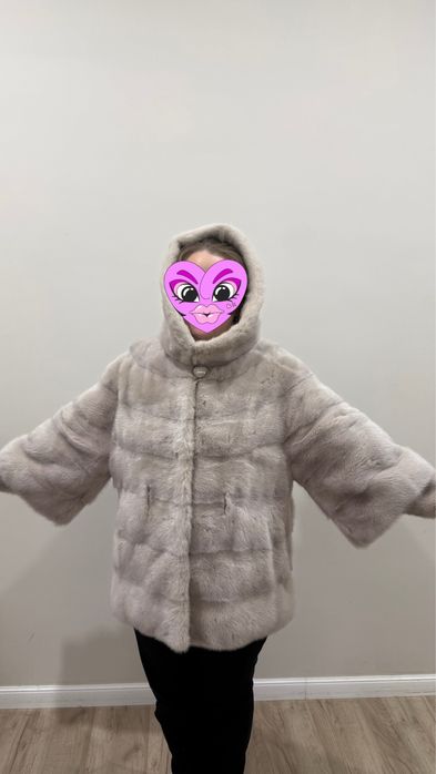 Норковая шуба цельная