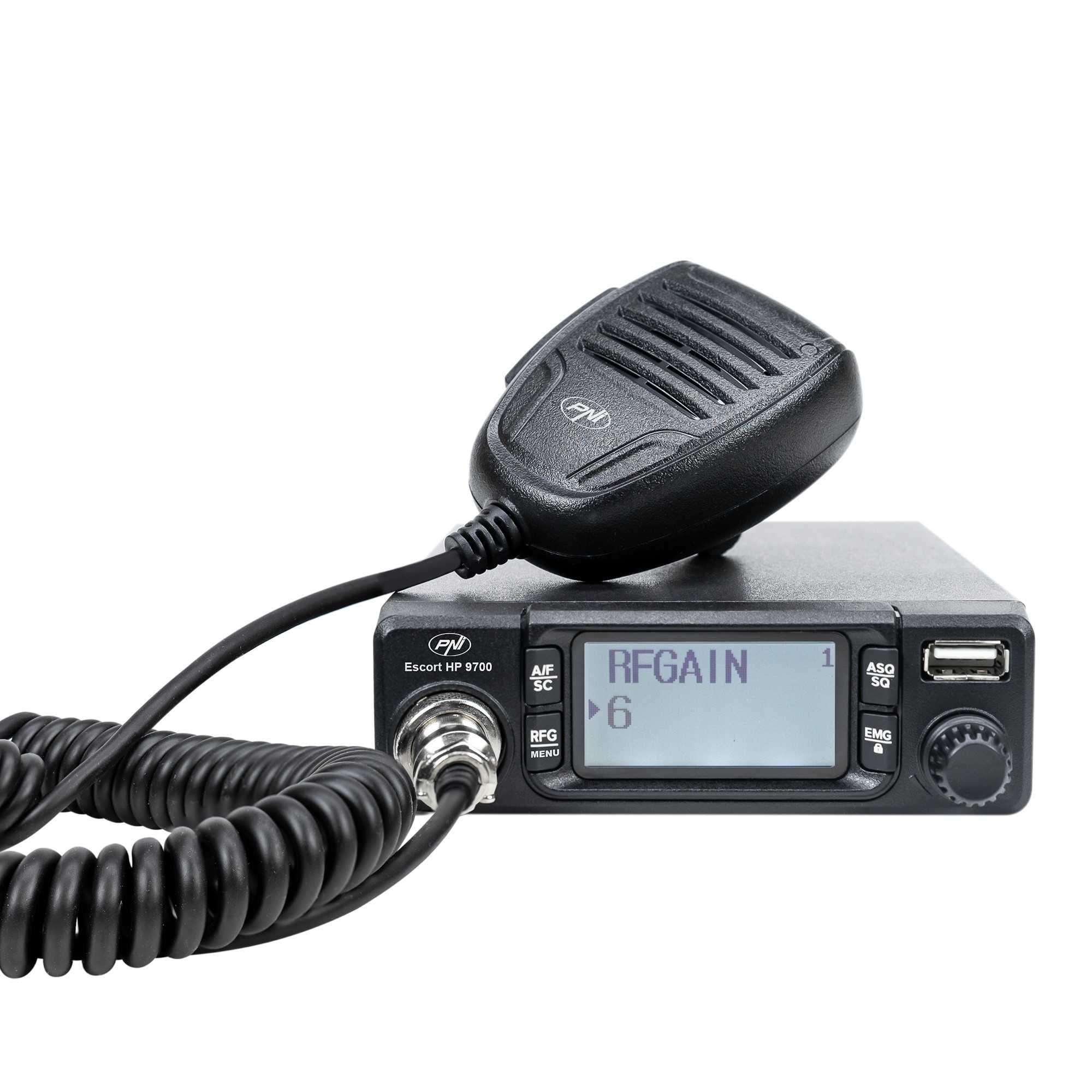 Statie Radio CB PNI Escort HP 9700 USB ASQ 12v 24v * Model nou 2024 *