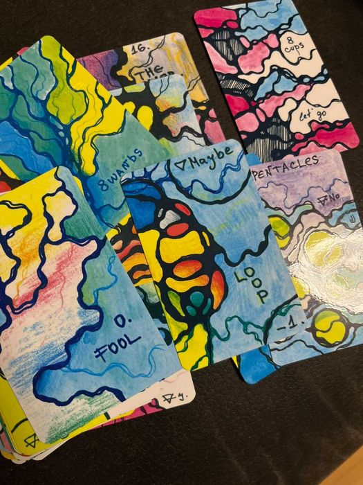 Карти Таро - Нови, абстрактни, ръчно рисувани