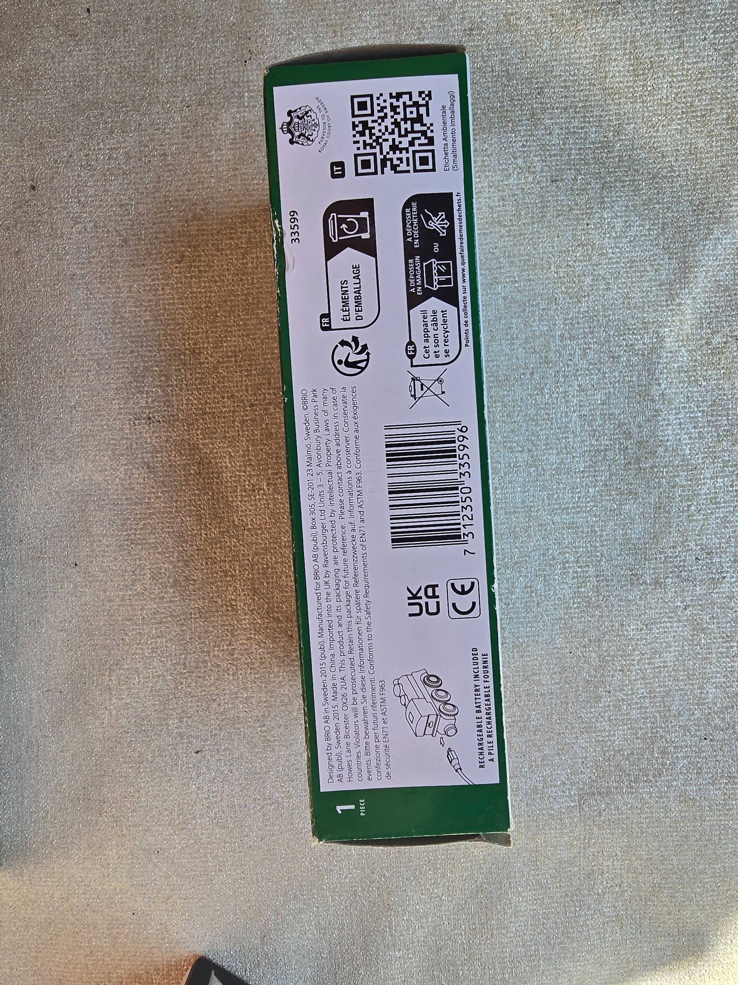 Locomotiva Reincarcabila Brio World Original, sigilat
