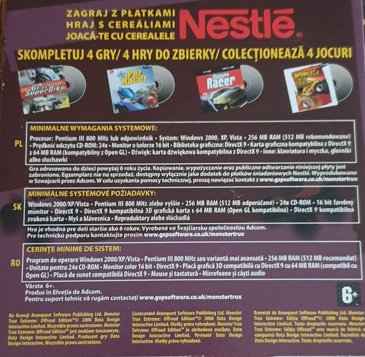 CD-uri cu jocuri Nestle rare