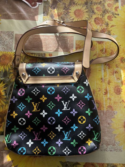 Louis Vuitton-кожена чанта с дълга дръжка