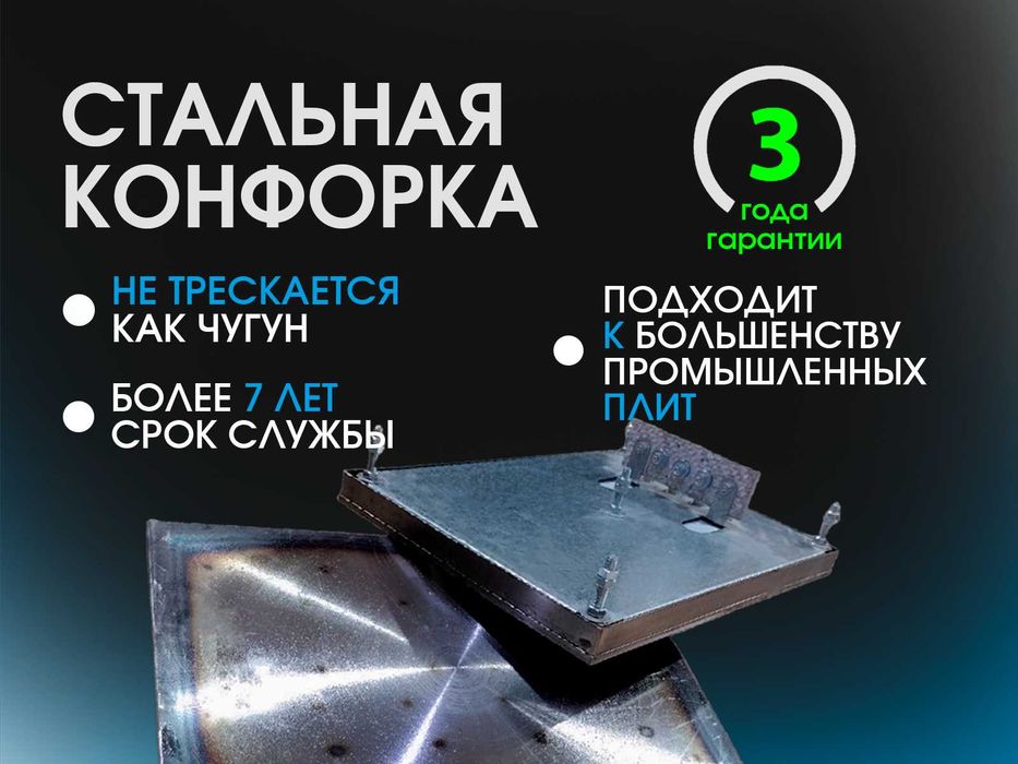 Конфорка электрическая Стальная 3 Года Гарантии