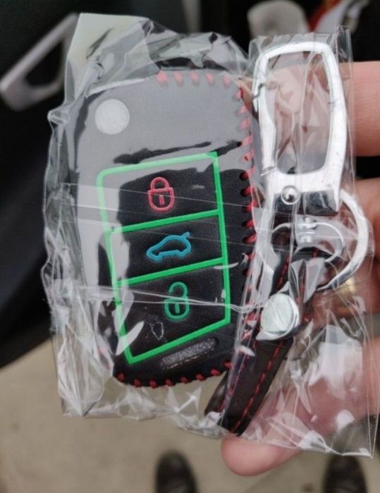 Husa piele fosforescenta VW Golf 7 mk7 Skoda Octavia A7 Polo