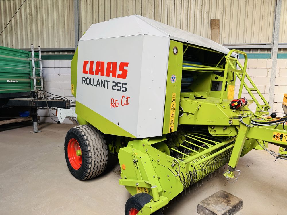 Presa de balotat Claas255, 250 Roto Cut,Plasă baloți rotunzi 1.20