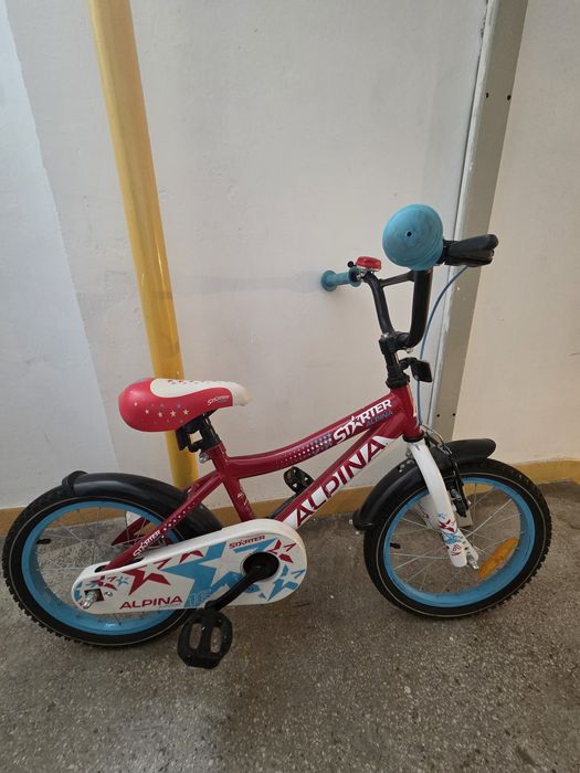 Vand bicicleta Alpina Starter 16' rosu