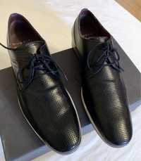 bugatti номер 44, официални ,мъжки черни обувки