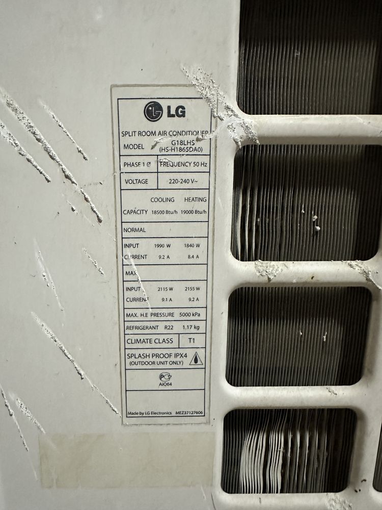 Кондиционер LG 18