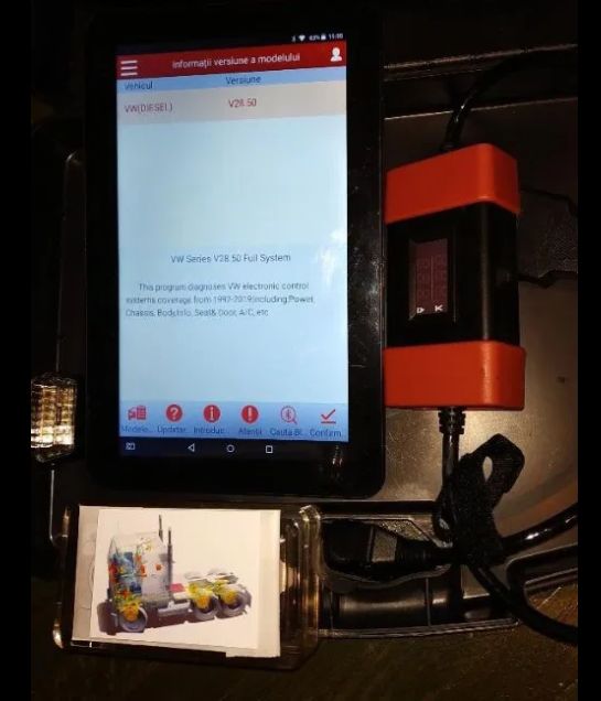Tester Auto Profesional X431 Multimarca Turisme+Camioane 12/24V, 2026