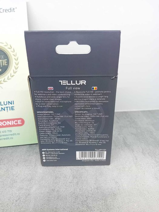 Camera Web Tellur (Ag26 Tudor 2)(B.44381.4) Garantie 2 ani!