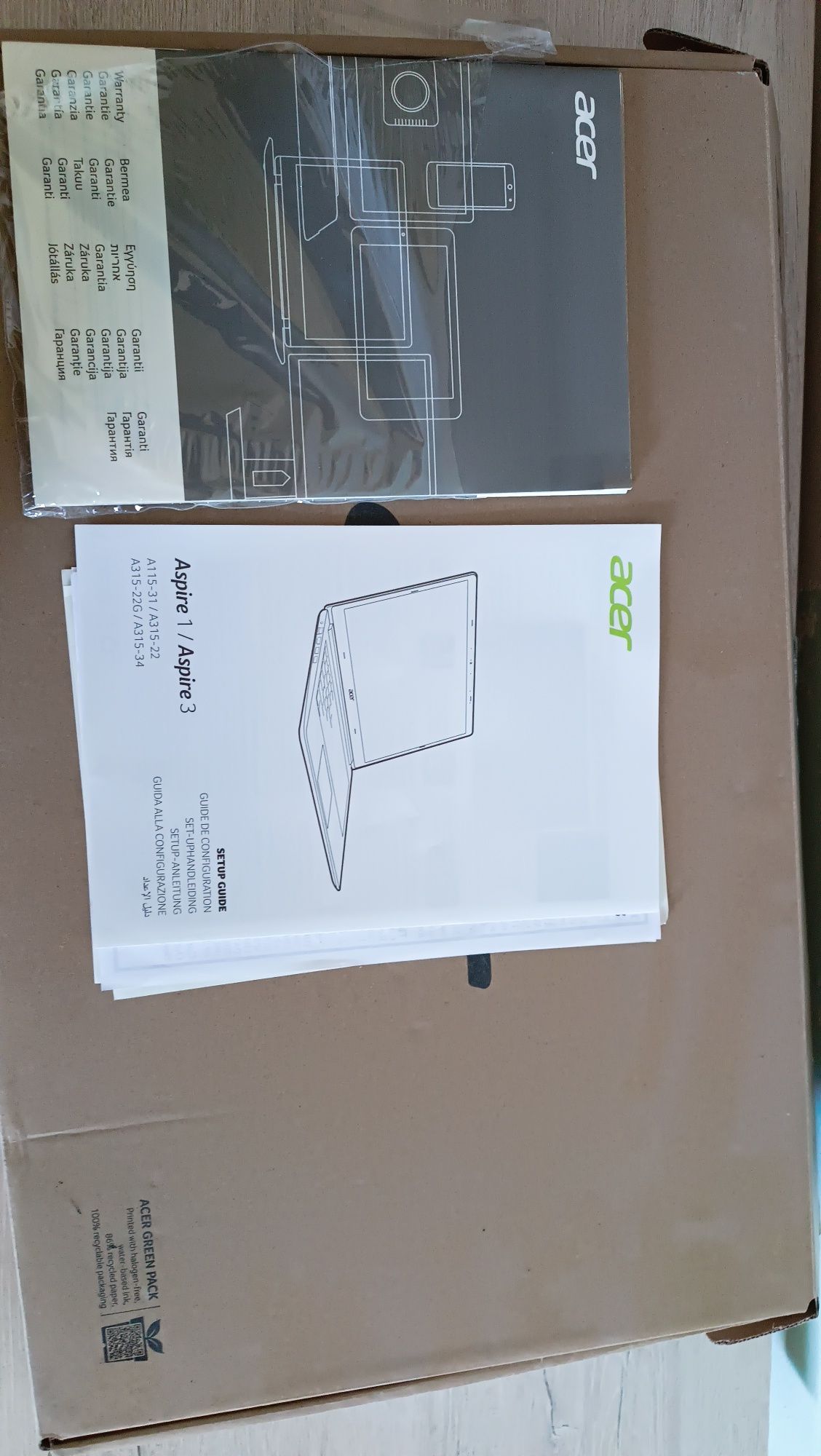 Noutbuk Acer acpire 3  Operatib4/pamit 1 terabayit