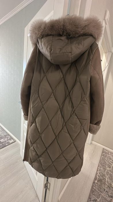 Двухсторонная дубленка женская