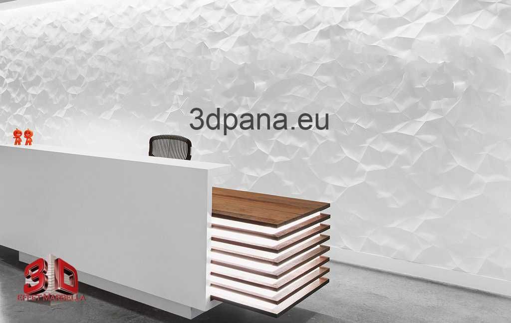 Декоративни 3D панели - 3д гипсови панели, облицовки за стени, 0043