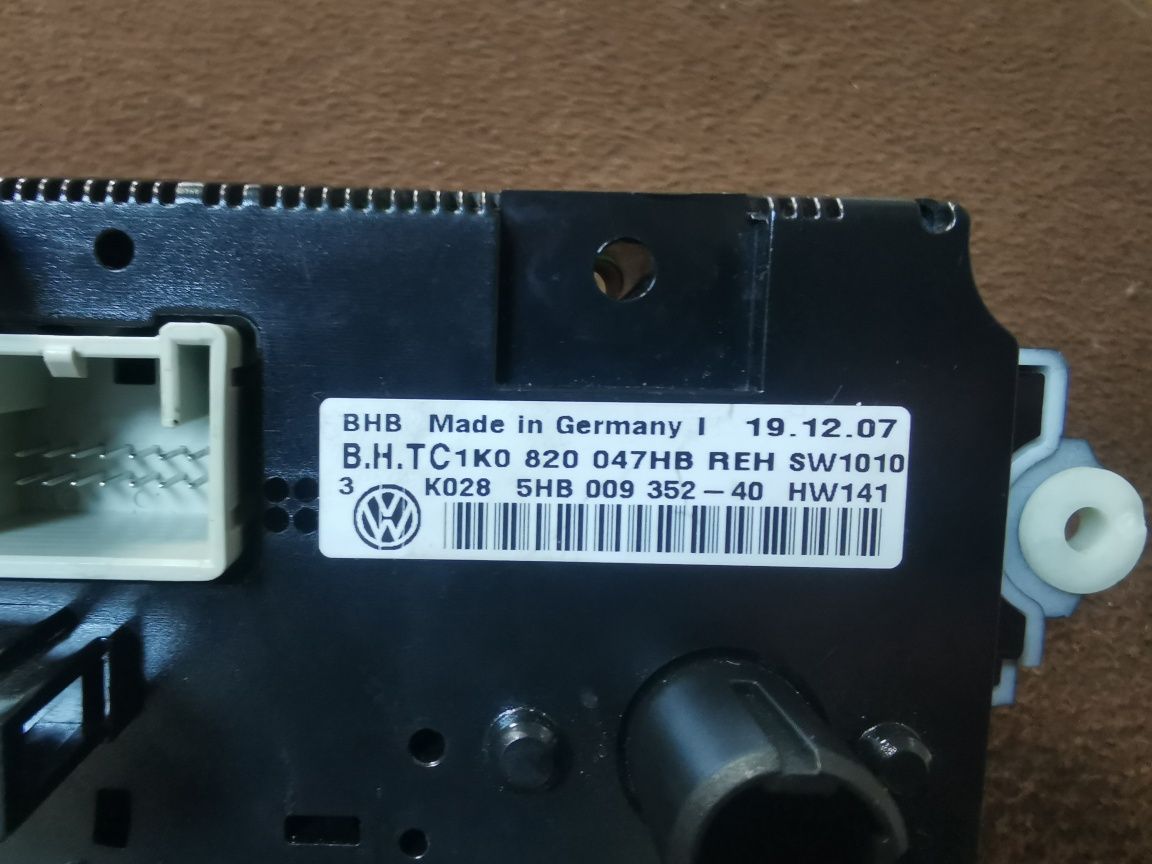 VW, управление на климатик