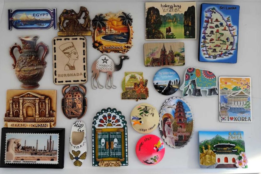 Магнити за хладилник от Европа, Азия, Африка и Южна Америка