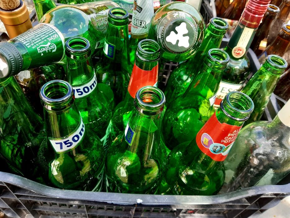 Sticle de sticle pentru reciclare