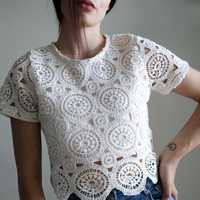 Ефектна плетена блуза