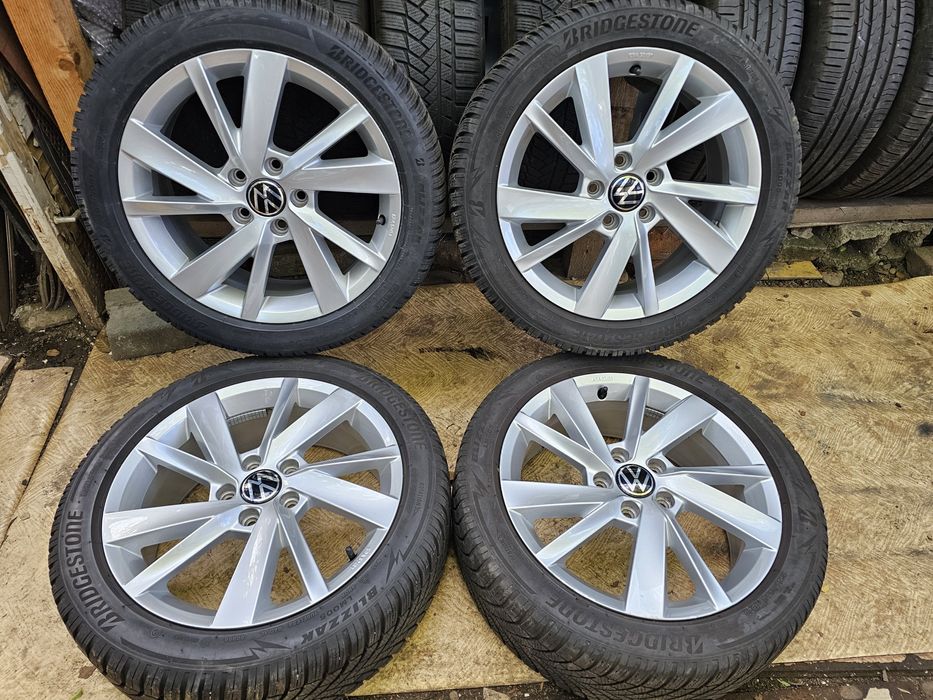 Jante aliaj 17" Volkswagen/Skoda/Seat cu anvelope iarna 205/50/17