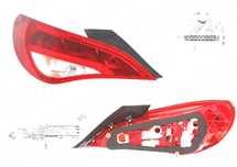 Lampa spate, stop Mercedes Clasa Cla (C117), 04.2013-, spate, stanga/dreapta, LED+P21W+PY21W+W16W; cu suport becuri, AL (Automotive Lighting)