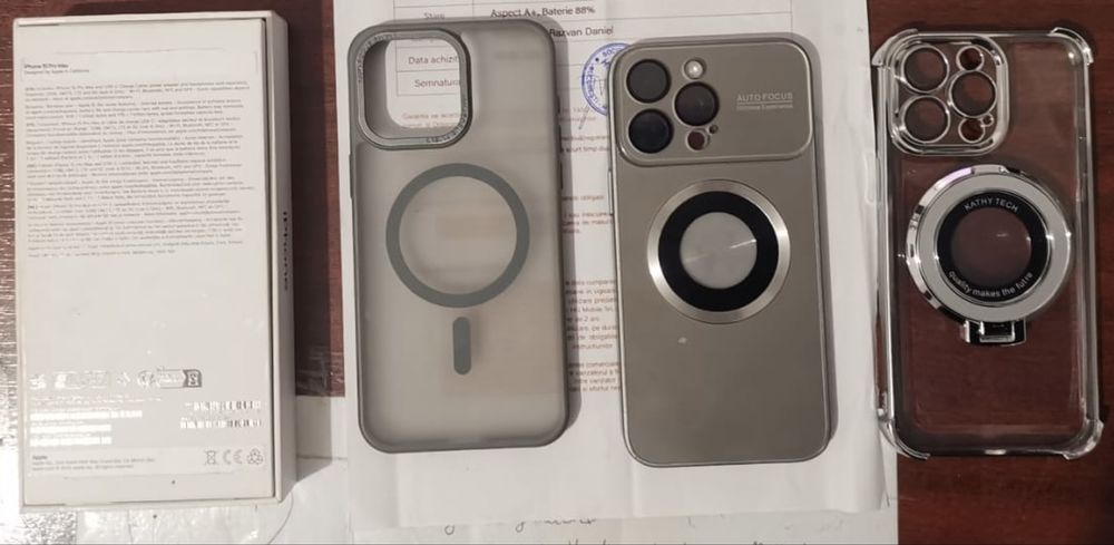 Iphone 15 Pro Max 1tb Natural Titanium cutie si garanție