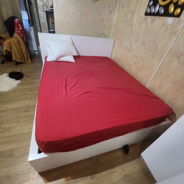 Pat ikea +somiera și saltea dubla